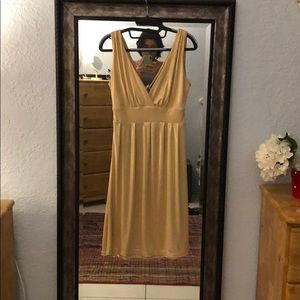 Gold cocktail dress